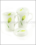 HKC 4pc Mug set w/ Lids - Easy Life