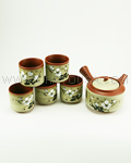 6pc Ume Flower Tea Set