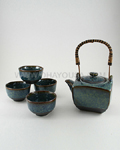 5pc Blue Tea Set