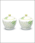 HKC 4pc Sugar & Cream set - Geranium