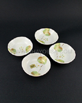 4pc Green Leaf Bowl Set