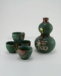 5pc Kanji Sake Set