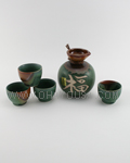 5pc Green Sake Set