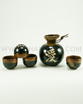 5pc Kanji Sake Set -Love-