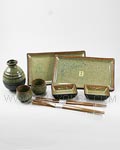 4pc Plate and 3pc Mini Sake Set