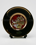 Chokin Plate(peacock)