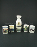 5pc Scenery Sake Set