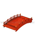Red Lacquer Sushi Serving Bridge 17