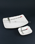 2pc White Plate Set