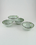 4pc Green Sakura Bowl Set
