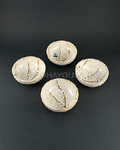 4pc Ume Flower Bowl Set