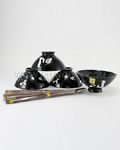 4pc Kanji Japanese Rice Bowl Set