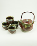 5pc Brown Tea Set
