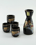5pc Dragon Sake Set
