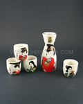 5pc Geisha Sake Set
