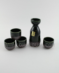 5pc Deep Green Sake Set