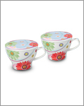 HKC 4pc Mug set w/ Lids - Happy