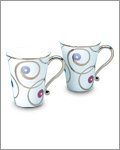 HKC 2pc Jewery Mug set - Pastel Platinum