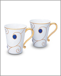 HKC 2pc Jewery Mug set - Sapphire Gold