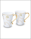 HKC 2pc Jewery Mug set - Emerald Gold