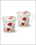 HKC 2pc Mug set w/ Lids - Secret Garden
