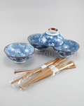 4pc Blue Bowl Set