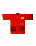 Red Ancient Kanji Happi Coat STS-H117/RE
