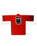 Red Number One Kanji Happi Coat STS-H2/RE