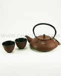 3pc Cast Iron Tea Set