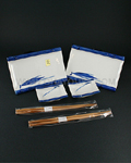 4pc Bamboo Plate Set